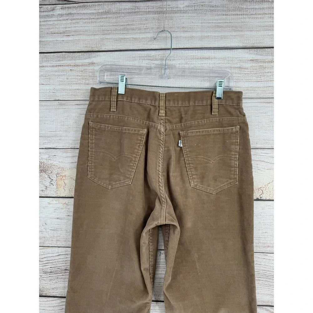 Levis 519 Corduroy Jeans Mens 30x30 Tan Vintage 80s Straight‎ Leg Pants